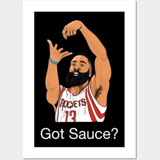 James Harden "Got Sauce" Posters and Art